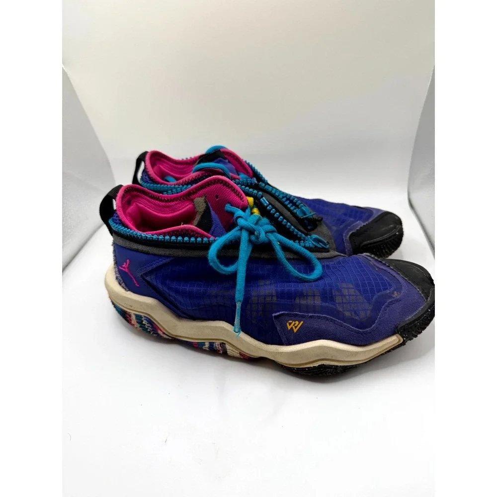 Air Jordan Why Not Zer0.6 Unisex Kids 6.5 Sneaker‎ Blue Ripstop Basketball Shoes